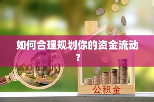 吉利如何合理规划你的资金流动？