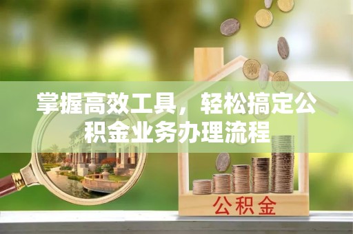 吉利掌握高效工具，轻松搞定公积金业务办理流程