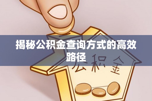 吉利揭秘公积金查询方式的高效路径